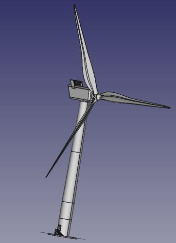 1O Windturm mit Blades